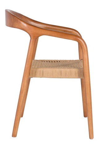 2 chaises en hévéa - 57 x 78 x 54 cm