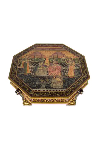 Table d’appoint en manguier - 62 x 45 x 62 cm