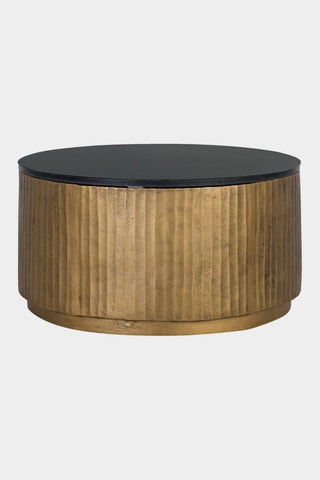 Table basse - Noir et bronze