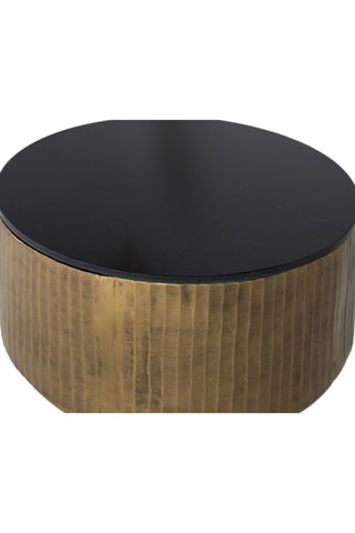Table basse - Noir et bronze