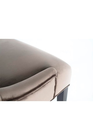 2 chaises - Gris et naturel - Structure en hévéa massif - Toucher velours