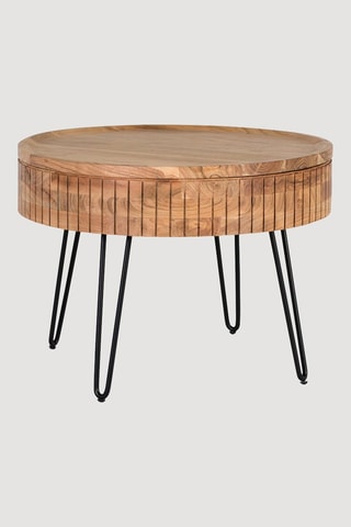 Table basse en manguier - 70 x 51 x 70 cm