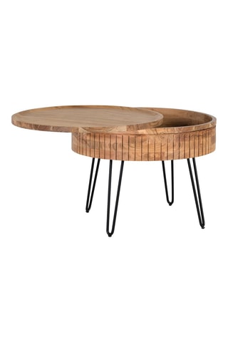 Table basse en manguier - 70 x 51 x 70 cm