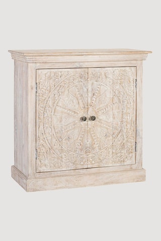 Buffet 2 portes en manguier - 90 x 90 x 40 cm