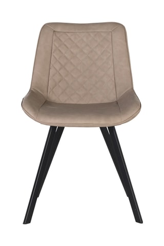 2 chaises - Beige et noir