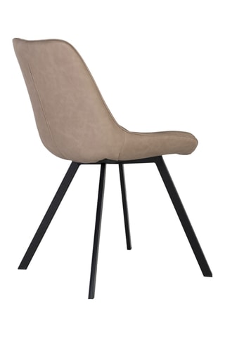 2 chaises - Beige et noir