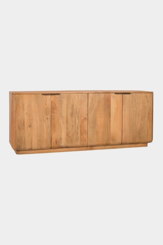 Buffet 4 portes en bois de manguier - 175 x 70 x 45 cm