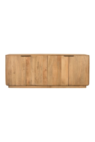 Buffet 4 portes en bois de manguier - 175 x 70 x 45 cm