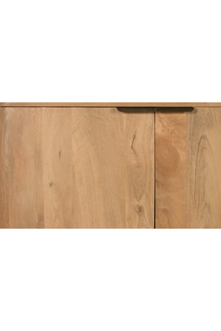 Buffet 4 portes en bois de manguier - 175 x 70 x 45 cm