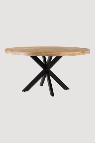 Table à manger en manguier - 120 x 77 x 120 cm