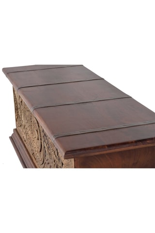 Coffre - Naturel - En bois de manguier - 116 x 45 x 40 cm