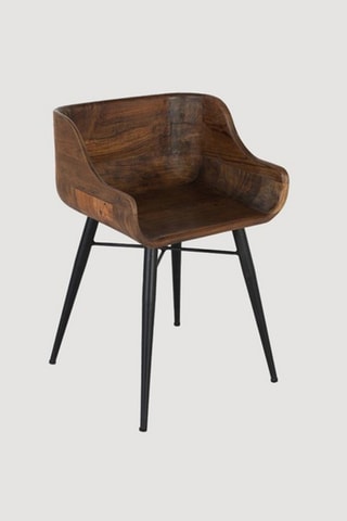 Tabouret de bar en teck - 45 x 70 x 40 cm