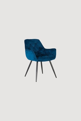 2 chaises - Bleu électrique et noir