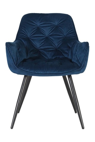 2 chaises - Bleu électrique et noir