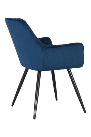 2 chaises - Bleu électrique et noir