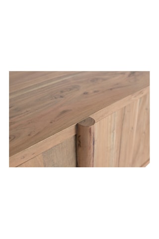 Meuble TV 4 portes en acacia - 170 x 51 x 40 cm