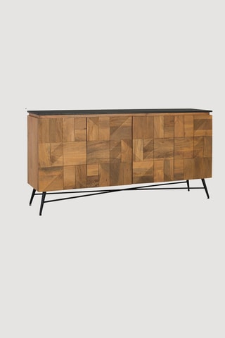 Buffet 4 portes en manguier - 170 x 85 x 40 cm