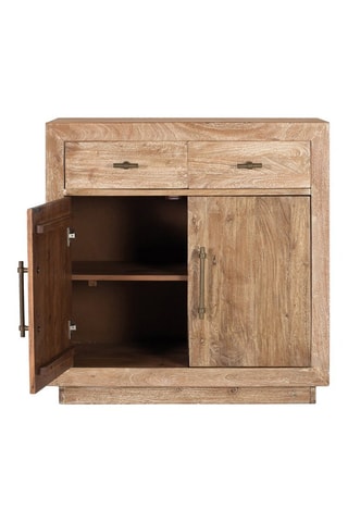 Buffet 2 portes en bois recyclé - 90 x 90 x 40 cm