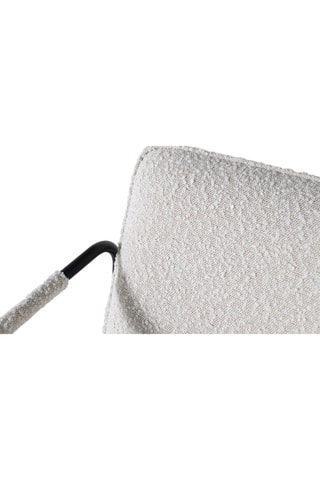 Fauteuil - Beige et noir - En tissu