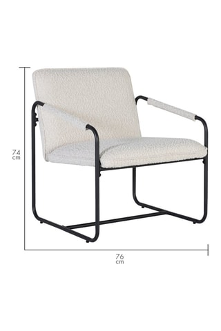 Fauteuil - Beige et noir - En tissu