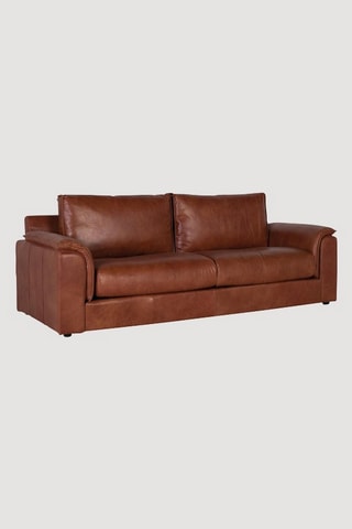 Canapé - Marron - En cuir
