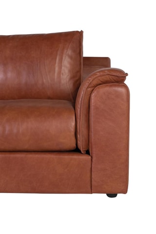 Canapé - Marron - En cuir