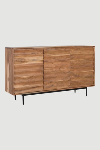 Buffet 3 portes en acacia - 86 x 145 x 35,5 cm