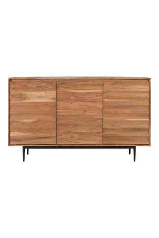 Buffet 3 portes en acacia - 86 x 145 x 35,5 cm