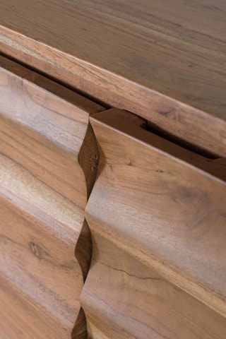 Buffet 3 portes en acacia - 86 x 145 x 35,5 cm