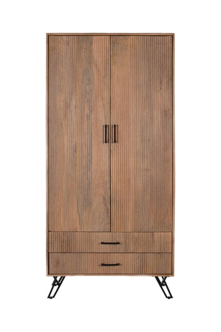 Armoire 2 portes en manguier - 187 x 90 x 45 cm