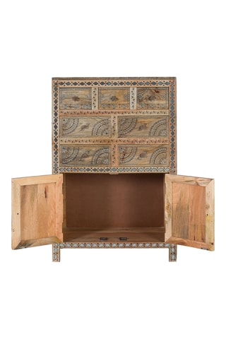 Commode 2 portes en manguier - 122 x 80 x 40 cm