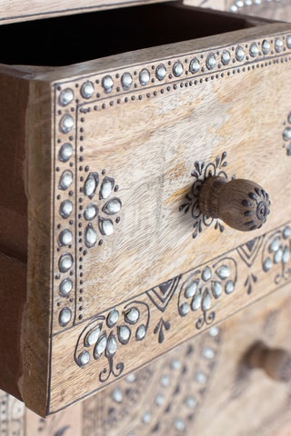 Commode 2 portes en manguier - 122 x 80 x 40 cm