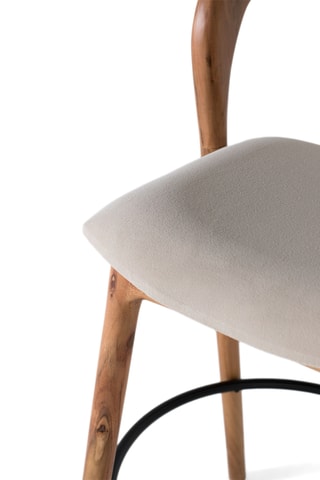 Tabouret de bar en acacia - 109 x 53 x 53 cm