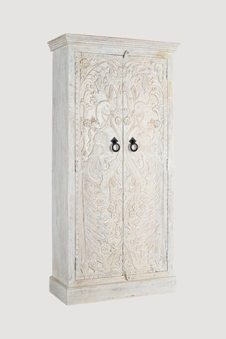 Armoire 2 portes en manguier - 90 x 183 x 40 cm