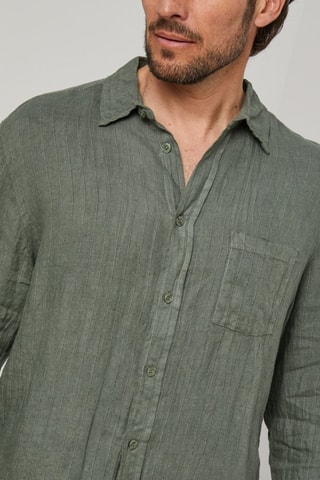 Chemise en lin - Kaki