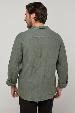 Chemise en lin - Kaki