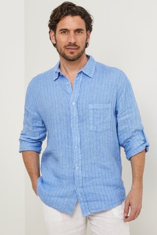 Chemise en lin - Indigo