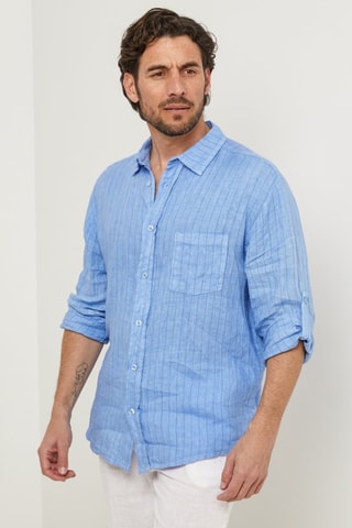 Chemise en lin - Indigo