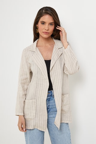 Gilet en lin - Beige