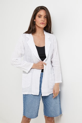 Gilet en lin - Blanc