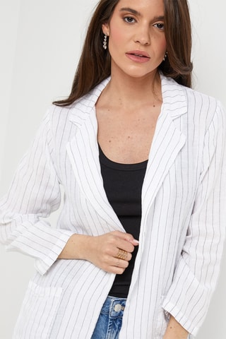 Gilet en lin - Blanc