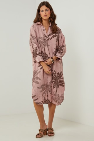 Robe en lin - Rose