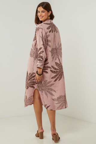 Robe en lin - Rose