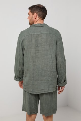 Chemise en lin - Kaki