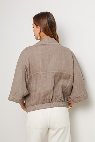 Chemisier en lin - Taupe