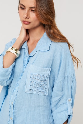 Chemisier en lin - Indigo