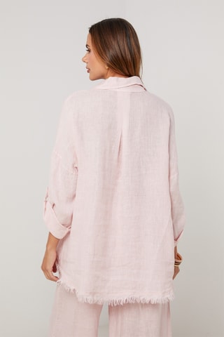 Chemisier en lin - Rose