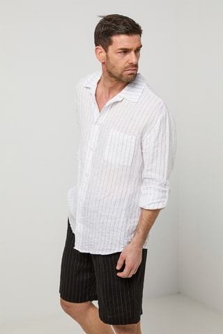 Chemise en lin - Blanc