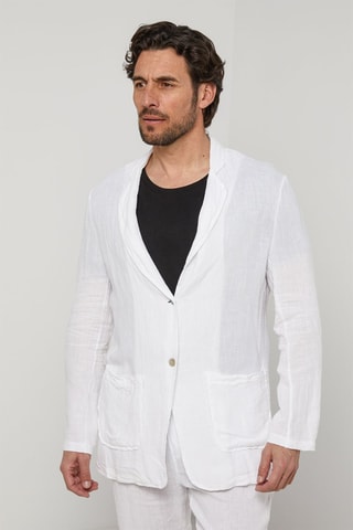 Veste en lin - Blanc
