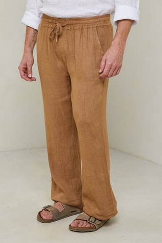 Pantalon large - Camel